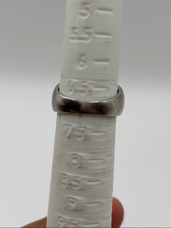 Sterling Silver Dome Ring with Opal Inlay - Picture 2 of 5